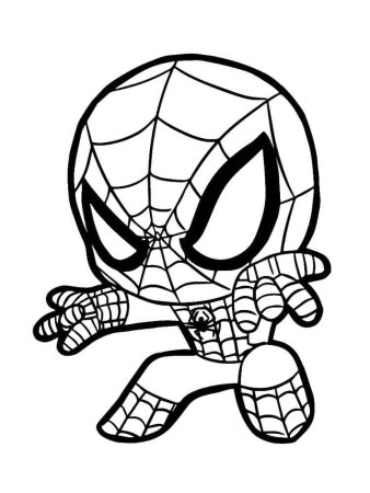 Raskraska для детей Spider man
