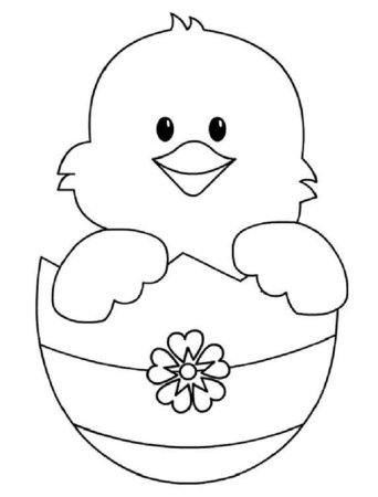 Раскраски к Пасхе для детей 3-4 года