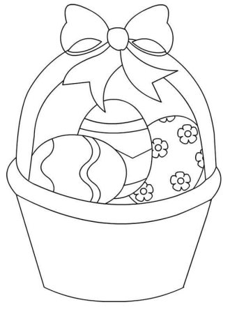 Раскраска Пасха для детей