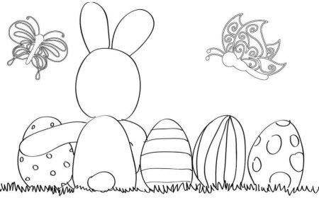 Пасхальная раскраска