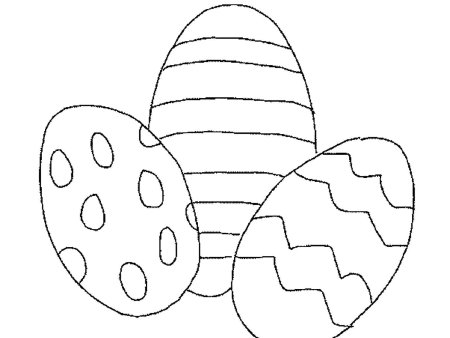 Раскраска пасхальное яйцо для детей 2-3 лет