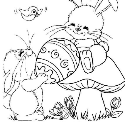 Корзина с яйцами раскраска