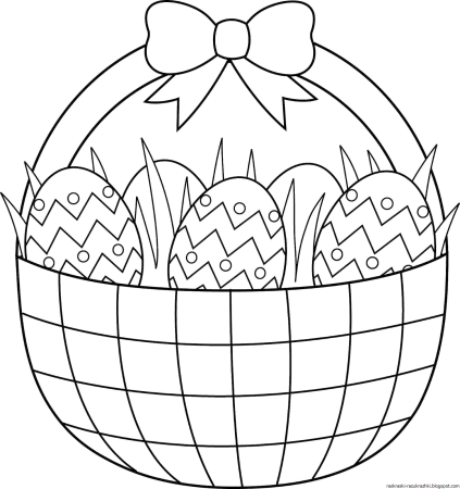 Пасхальный кролик раскраска