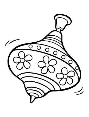 Юла игрушка раскраска