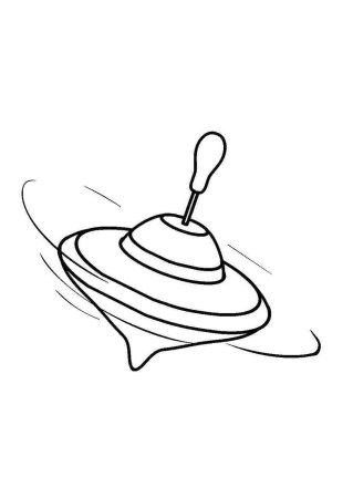 Юла игрушка раскраска