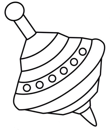 Юла раскраска