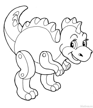 Раскраска игрушка Дракоша