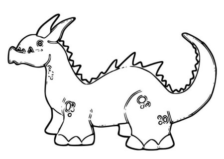 Дракон раскраска для детей