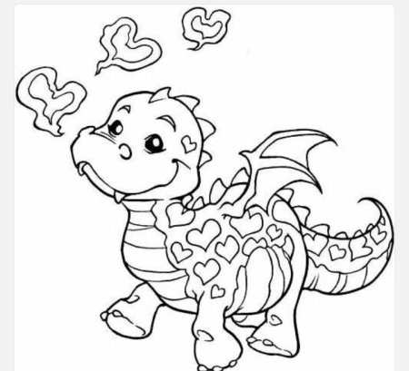 Дракоша раскраска