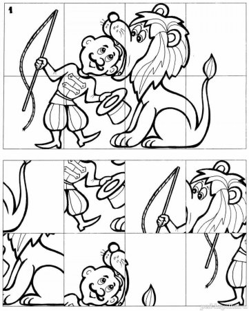 Разрезные раскраски для детей