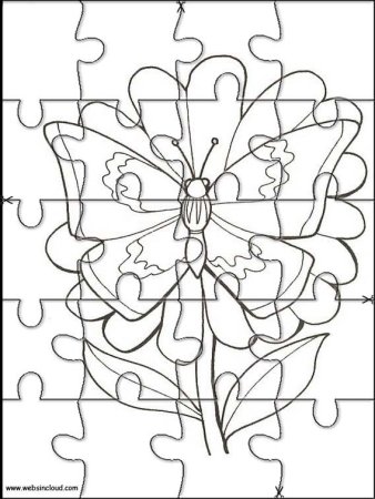 Пазл раскраска