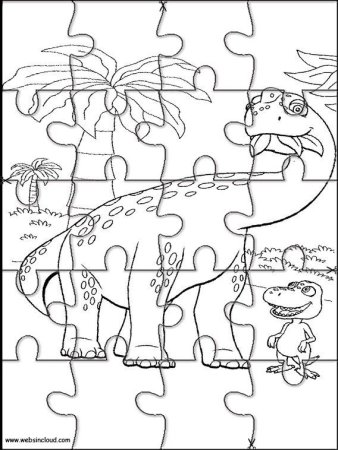 Пазл раскраска для детей