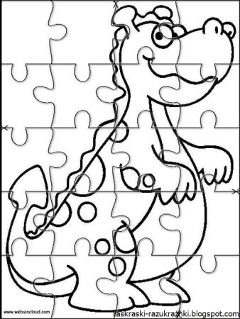 Пазл раскраска для детей