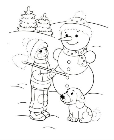 Новогодняя раскраска