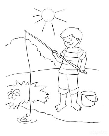 Лето раскраска для детей