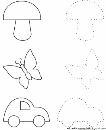 Штриховка для детей 3 лет