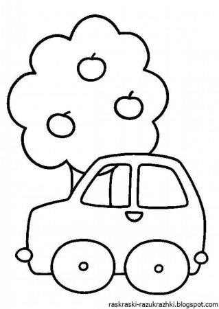 Машина раскраска для малышей