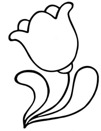 Радостный цветок для раскрашивания