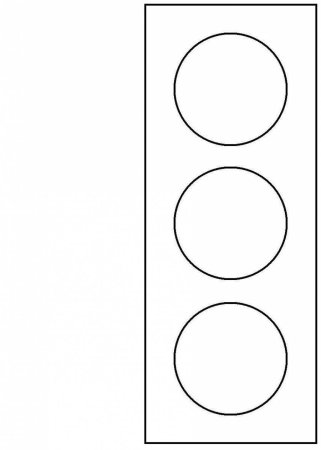 Светофор раскраска для детей