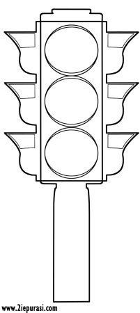 Светофор раскраска для детей