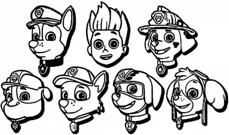 Щенячий морской патруль Маршал раскраска