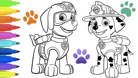 Paw Patrol para colorear