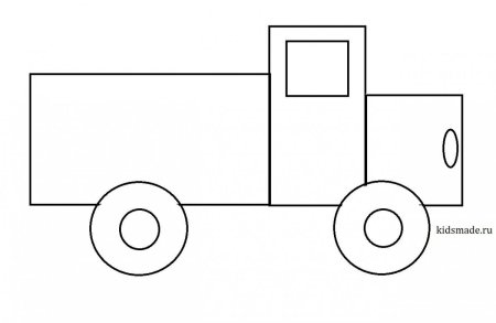 Аппликация грузовик
