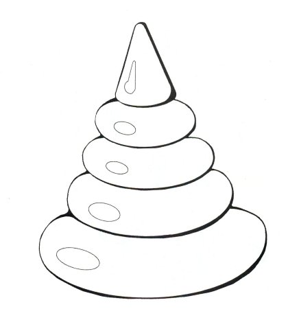 Пирамидка раскраска