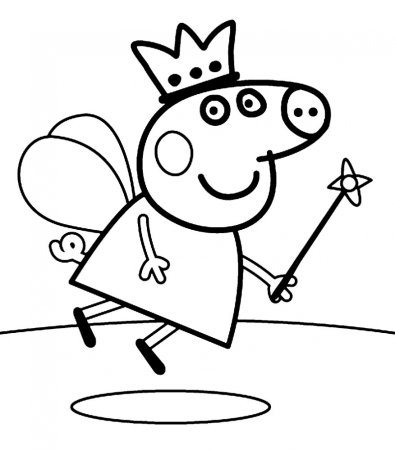 Раскраски для детей 3-4 лет Свинка Пеппа
