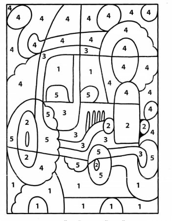 Раскраска по номерам для малышей