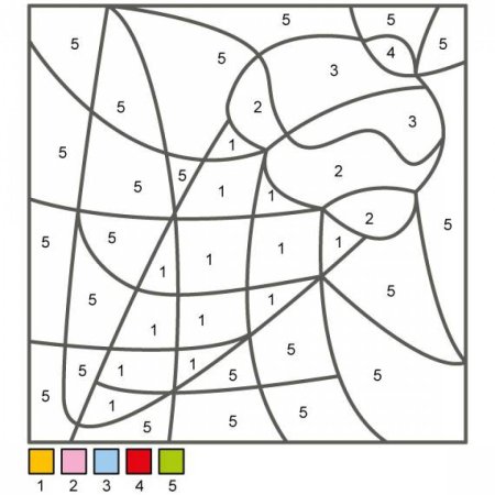 Раскраска по цветам