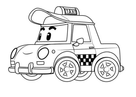 Робокар Поли раскраска Клини