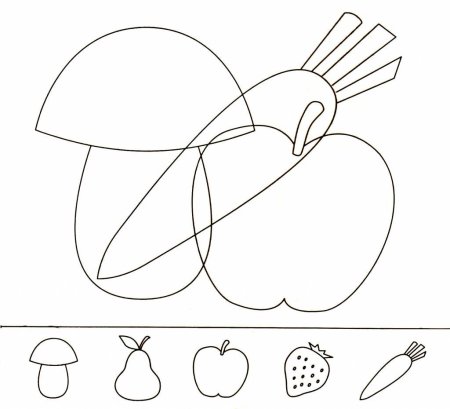 Контурные изображения предметов