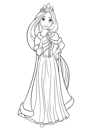 Disney Tangled activity Coloring Sheets with numbers