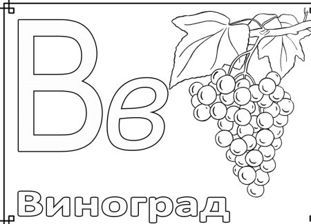 Азбука раскраска для детей