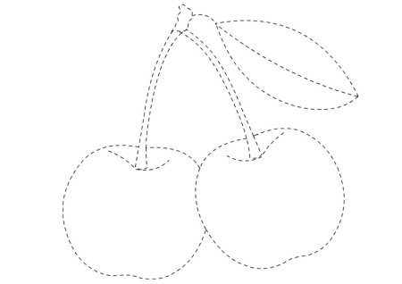 Штриховка фрукты для дошкольников