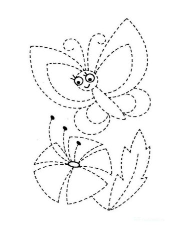 Рисование по контуру для детей