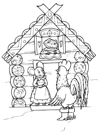 Теремок. Сказка-раскраска