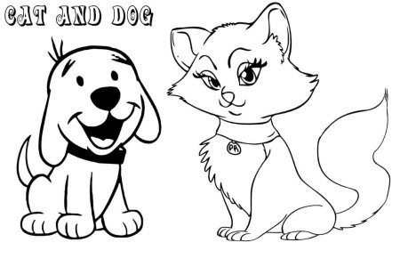 Раскраски кишка и собаки