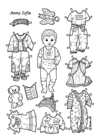 Разукрашки одежда