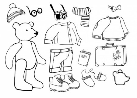 Раскраска одежда