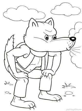 Раскраски к сказке Теремок для детей 3-4 лет