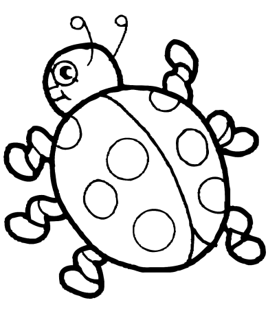 Раскраски Божья коровка для детей 6-7 лет