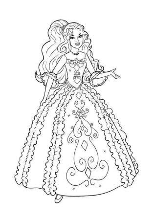Раскраски для детей принцессы