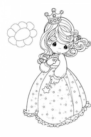 Разукрашки для детей принцессы