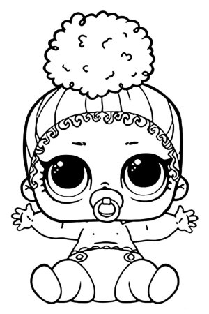 Раскраски для девочек куклы ЛОЛ