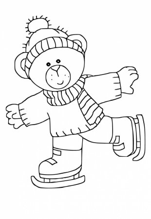 Раскраска. Зимние забавы