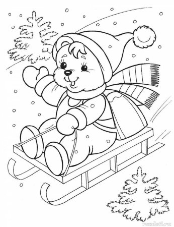 Раскраски новогодние для детей