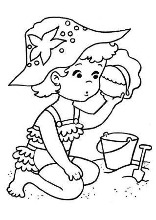 Летние раскраски для детей