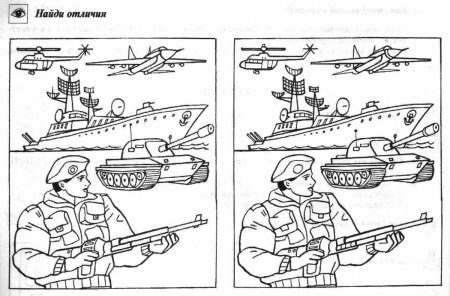 Раскраска военные профессии